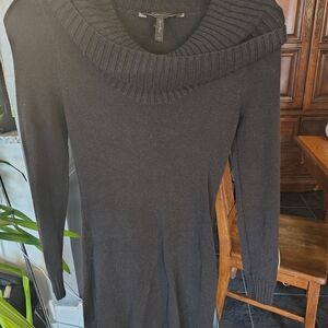 BCBGMaxAzria Black Cowl Neck Sweater Dress